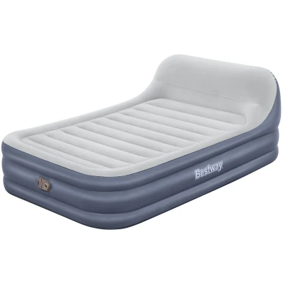 Afbeelding van Bestway Tritech Queen Sleekflow Ingebouwd Dubbel Luchtbed Met Pomp Grijs 226x152x84cm