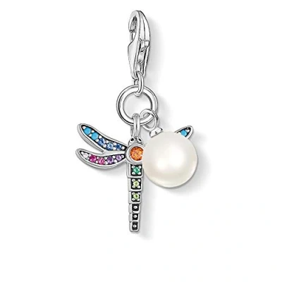 Afbeelding van Thomas Sabo Dames Charm 925 Zilver 1 Glazen blok One Size 88273591