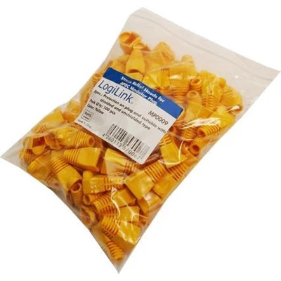Afbeelding van LogiLink knikbescherming f. 8P8C Modularst. 100 Stk. geel