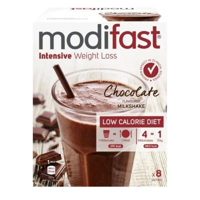 Afbeelding van Intensive Milkshake Chocolade 8 Zakjes