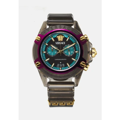 Afbeelding van Versace Watches ICON Active Chronograaf, Heren, Maat: One Size, Black