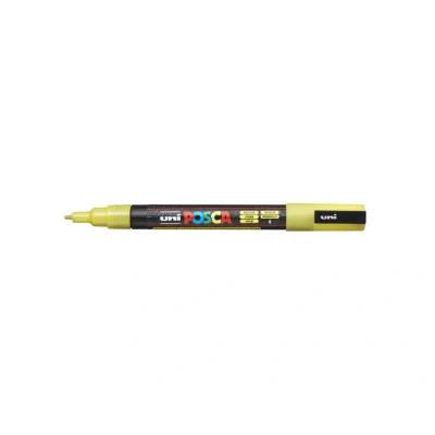 Afbeelding van Posca paintmarker PC 3M glitter geel 6 stuks