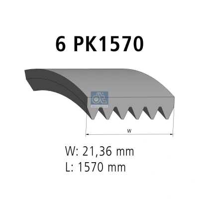 Afbeelding van Poly V riem DT 7.54805