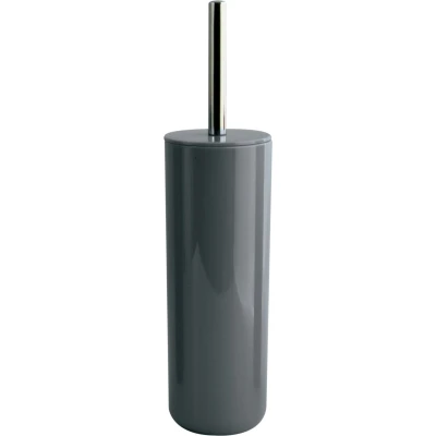 Afbeelding van MSV Porto Toilet/wc borstel in houder kunststof donkergrijs 38 cm