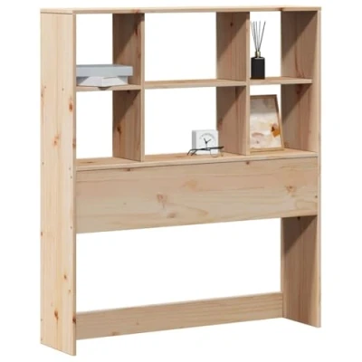 Afbeelding van vidaXL Hoofdbord met opbergruimte 90 cm massief grenenhout