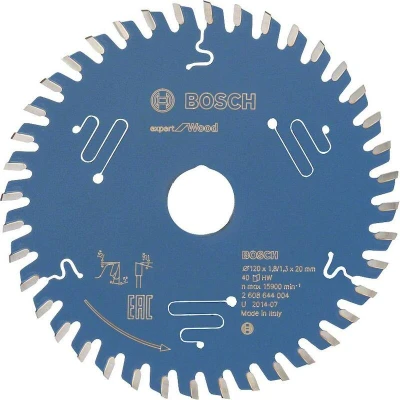 Image de BOSCH 2608644004 lame de scie circulaire Expert pour le bois, 120 x 20 1.8 mm, 40T