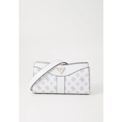 Afbeelding van Guess Dorys Top Zip Crossbody Dames White logo One Size