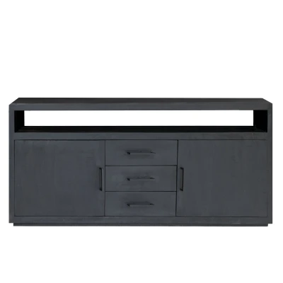 Afbeelding van Jaxx dressoir 180 cm hout zwart