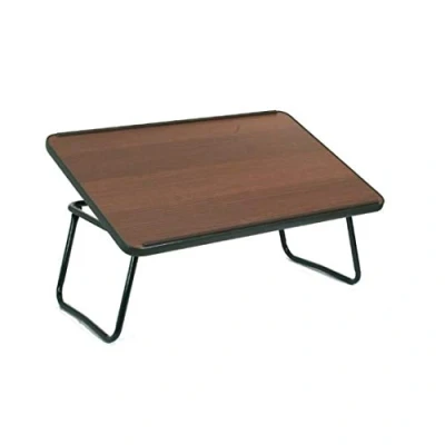 Afbeelding van Moretti bedtafel met kantelbaar blad en inklapbaar bruin