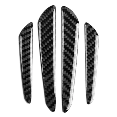 Afbeelding van Bumperbeschermer voor deurbescherming 4 stuks koolstofvezel bumper beschermingsstrim cover auto universeel