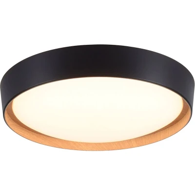 Afbeelding van Paul Neuhaus Plafondlamp Milia Zwart Ø 40cm incl. Dimmer