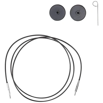 Afbeelding van KnitPro kabel 100 cm zwart (voor verwisselbare naalden)