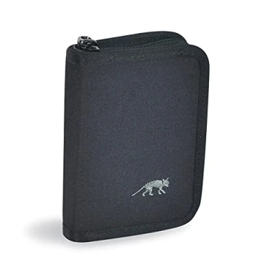 Afbeelding van Tasmanian Tiger MIL Wallet Portemonnee, opvouwbaar, zwart, met muntvak en transparant vak