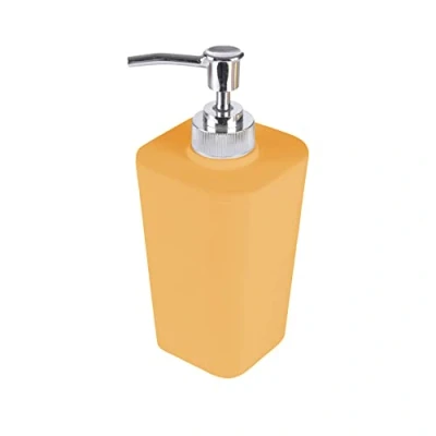 Afbeelding van douceur d&#039;intérieur, Zeepdispenser (7,3 x 7,3 18 cm), vitamine oker, kunststof Soft Touch