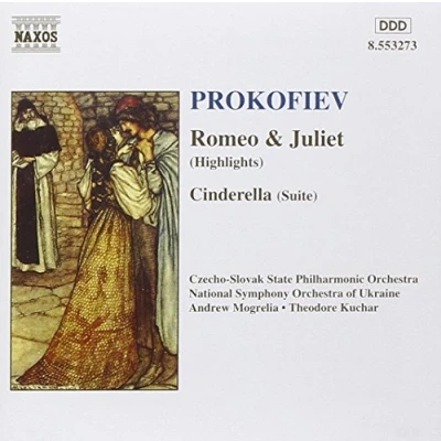 Afbeelding van Czecho Slovak State Philharmonic Orchestra, National Symphony Orchestra Of Ukraine Prokofiev: Romeo &amp; Juliet/Cinderella (CD)