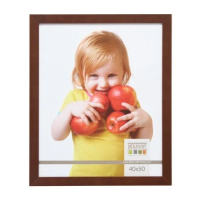 Afbeelding van Deknudt Frames fotolijst S45JH4 bruine houtkleur hout foto 13x18
