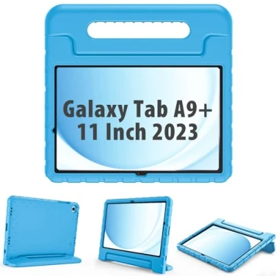 Afbeelding van ProCase Kinderbeschermhoes voor Samsung Galaxy Tab A9+/A9 Plus 11 inch 2023 (SM X210), licht, met standaard, schokbestendig, robuust, converteerbare beschermhoes, handgreep en functie