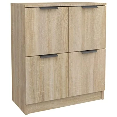 Afbeelding van vidaXL Dressoir, Sonoma eik, 60 x 30 70 cm, bewerkt hout