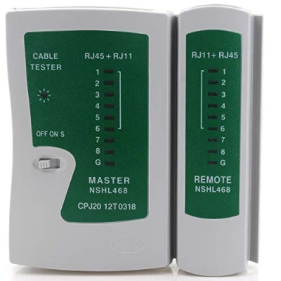 Afbeelding van Splitter connector cat6 cat7 cat5 Keystone verdeler tester RJ Kabeltester