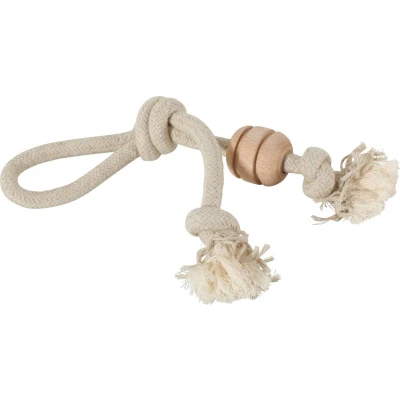 Afbeelding van Zolux Wild Mix Touw Met Hout Handvat 35,5X12X5,3 CM