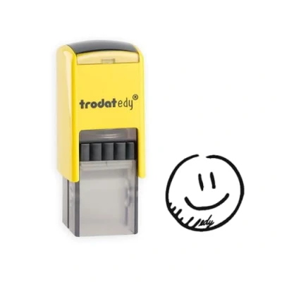 Afbeelding van Trodat SMILEY 163244 motiverende stempel voor leraren op de basisschool, Edy, 20 x mm, zwart