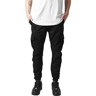 Afbeelding van Urban Classics Cargo joggingbroek heren broek, zwart.