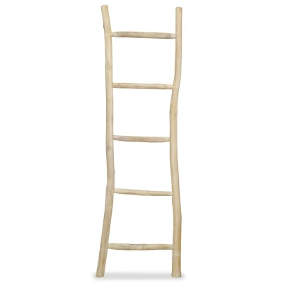 Afbeelding van Handdoekenladder met 5 sporten 45x150 cm teakhout