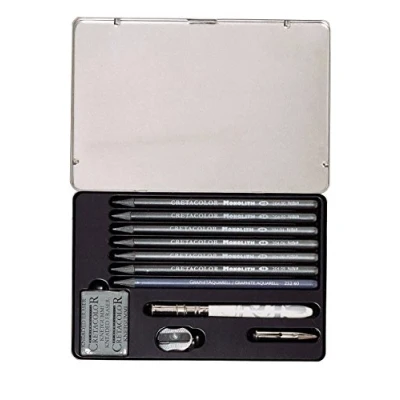 Afbeelding van Cretacolor MonolithBox Graphite Tekenset 11 delig