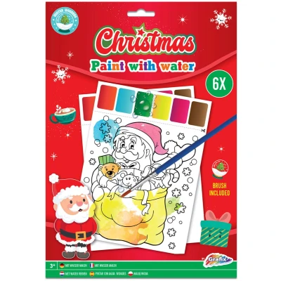 Afbeelding van Grafix Watertekenboek Kerst