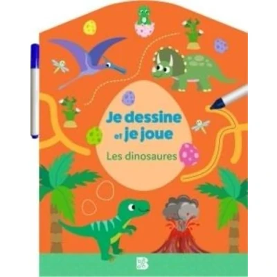 Afbeelding van je dessine et joue (wipe &amp; clean): Les dinosaures