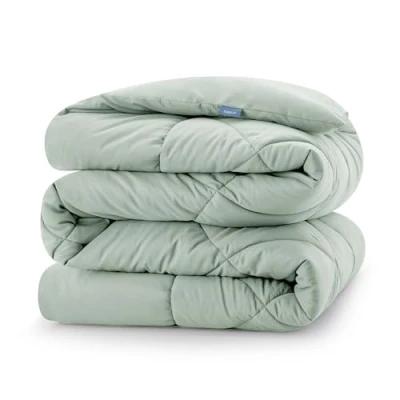 Afbeelding van CozyLux dekbed voor tweepersoonsbed 220 x 240 cm 4 seizoenen, 300 g/m² vezel herfst winter zachte en ademende microvezel dekbed, 220, groen