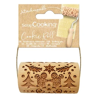 Afbeelding van ScrapCooking Gingerman Embossing Rolling Pin