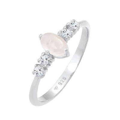 Afbeelding van Elli Classic Ring, Dames, Maat: 58, Silberfarben