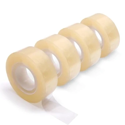 Afbeelding van Waytex A930903C4 kantoorplakband, transparant, glanzend, hoge kleefkracht, breedte 19 mm, rol 33 m, professionele kwaliteit, dikte 50 micron, 4 stuks