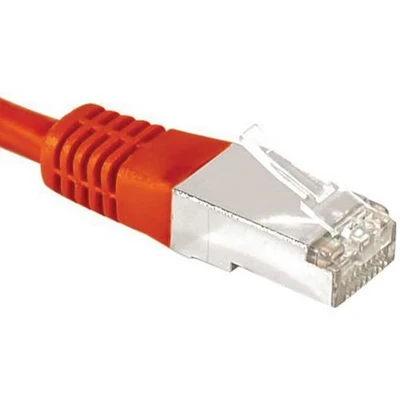 Afbeelding van Exertis Connect Patchkabel F/UTP, CAT.6a, rood, 0,3 m Voor 10 Gigabit/s, met extra smalle knikbeveiliging (F/UTP, CAT6a, 0.30 m), Netwerkkabel