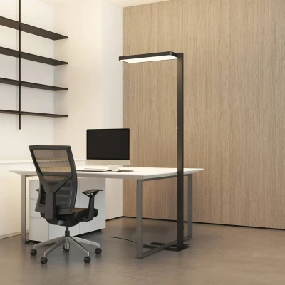 Afbeelding van Arcchio Vloerlampen met dimmer 2lichts Staal, aluminium, polycarbonaat H: 195 cm zwart, wit Inclusief lichtbronnen