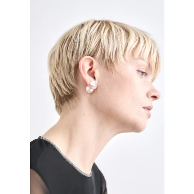 Afbeelding van Swarovski dames Lucent oorknopjes met kristal in de kleur Zilver