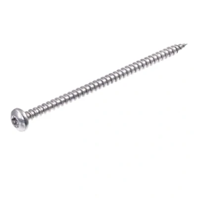 Afbeelding van SECCARO Set van 100 houtschroeven 5 x 90 mm roestvrij staal V2A VA A2 met volledige schroefdraad, TX/binnenzeskant