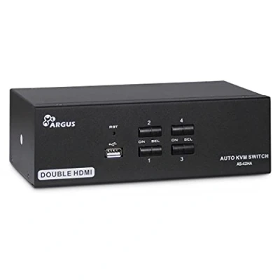 Afbeelding van Intertech KVM AS 42HA HDMI HDMI, USB, schakelaars, Zwart