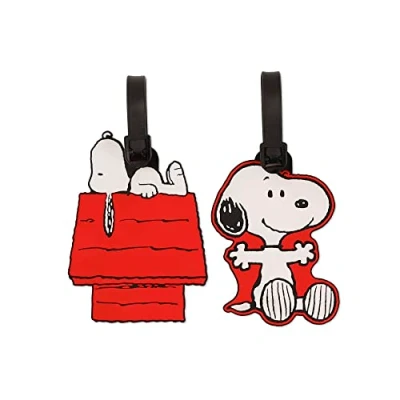 Afbeelding van Peers Hardy Rode, witte en zwarte Snoopy Bagage 2 stuks Peanuts