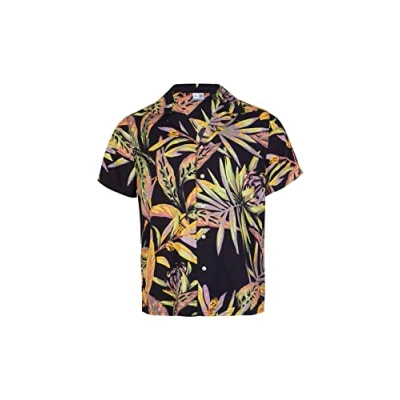 Afbeelding van O&#039;Neill Print Overhemd, Heren, Maat: Small, Black tropical flower