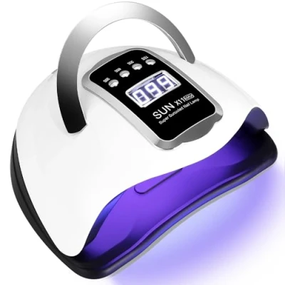 Afbeelding van JOFLVA UV ledlamp, gelnagels, 280 W, professioneel, automatische nageldroger, sneldrogend, 66 leds, groot lcd display, 4 timers 10 s/30 s/60 s/99 s voor semi permanente nagellak, gel en lak