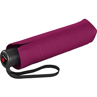 Afbeelding van Knirps Zakparaplu A.050 Medium Manual, compact en stormbestendig, stabiel, winddicht, Donkerpaars, Achthoekig