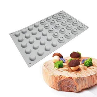 Afbeelding van 40 Gaten Paddestoel Siliconen Cakevorm DIY Zoete Schuim Bakkerij Vorm