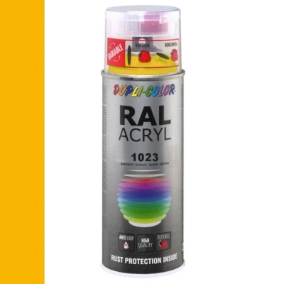 Afbeelding van Dupli Color Ral Acryl 1023 Verkeersgeel Hoogglans 400 ml
