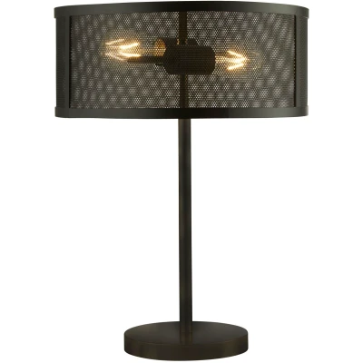 Afbeelding van Searchlight Fishnet Tafellamp 50 Cm Mat Zwart