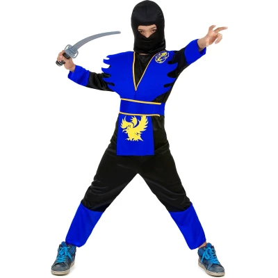 Afbeelding van &quot;Blauw ninja kostuum voor jongens Kinderkostuums 104 116&quot;