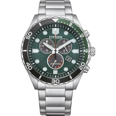 Afbeelding van Citizen OF Sporty Aqua AT2561 81X Horloge Staal Zilverkleurig Ø 43 mm
