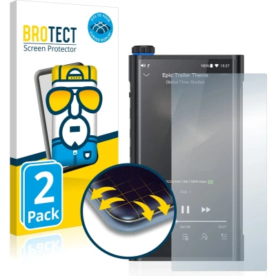 Afbeelding van BROTECT Screenprotector voor FiiO M15 Folie Beschermfolie transparant volledig dekking (2 Stuks)
