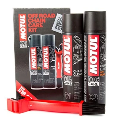 Afbeelding van Motul Onderhoudsset smeermiddel ketting + borstel voor off road motorfietsen